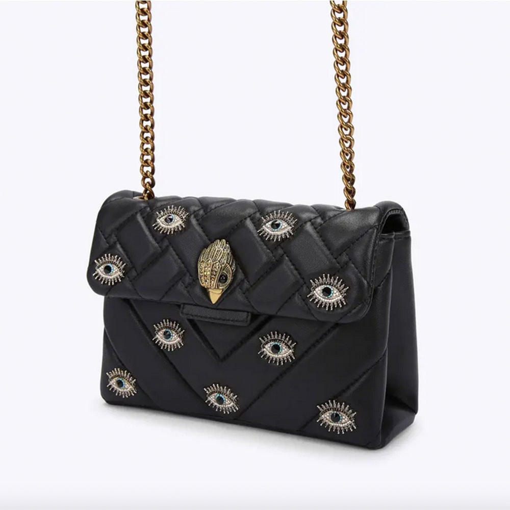 Bolso bandolera ojos Kurt Geiger Md Kensington Bag Eye Negro foto 4