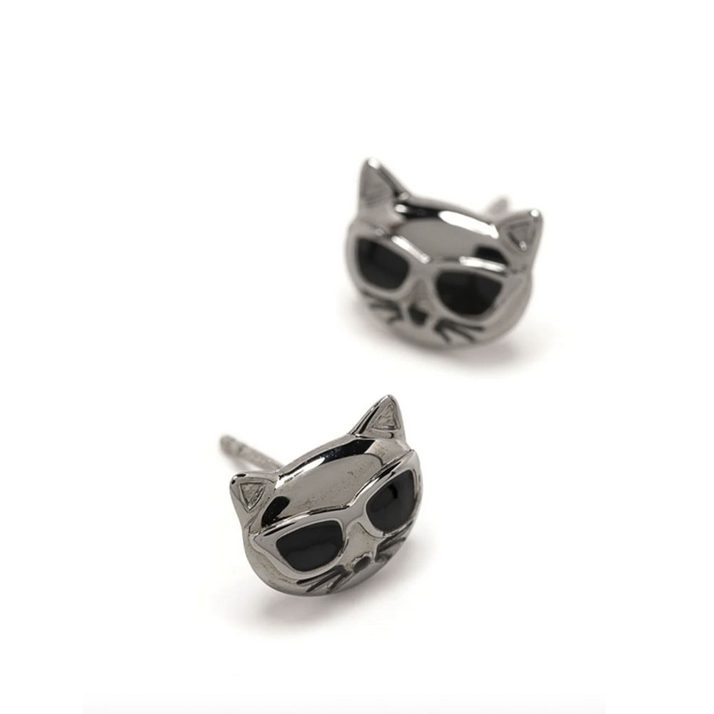 Pendientes plata gato Karl Lagerfeld 220W3880