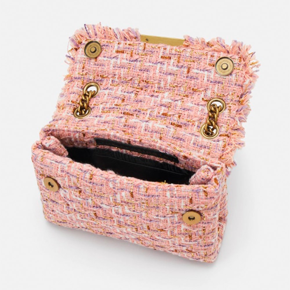 Bolso de Tweed Rosa con Flecos Kurt Geiger | Estilo Chic en Gallery Carrile foto 4