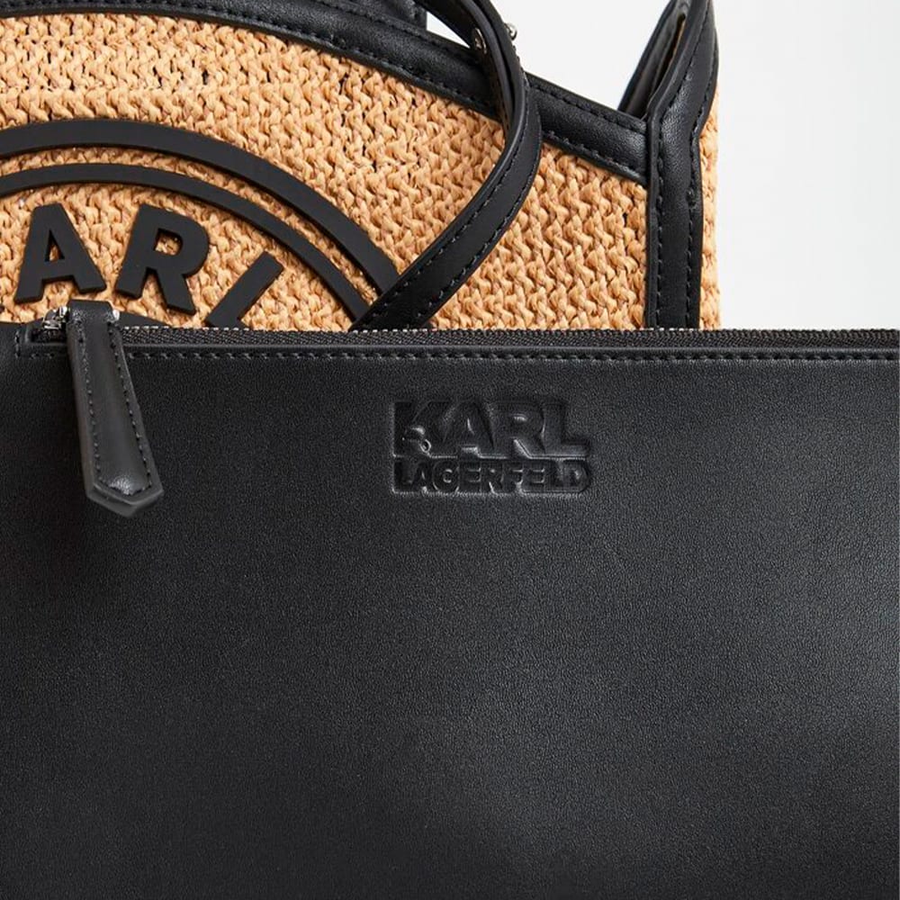 Bolso Tote K/Circle Karl Lagerfeld en Rafia | Exclusivo en Gallery Carrile foto 4