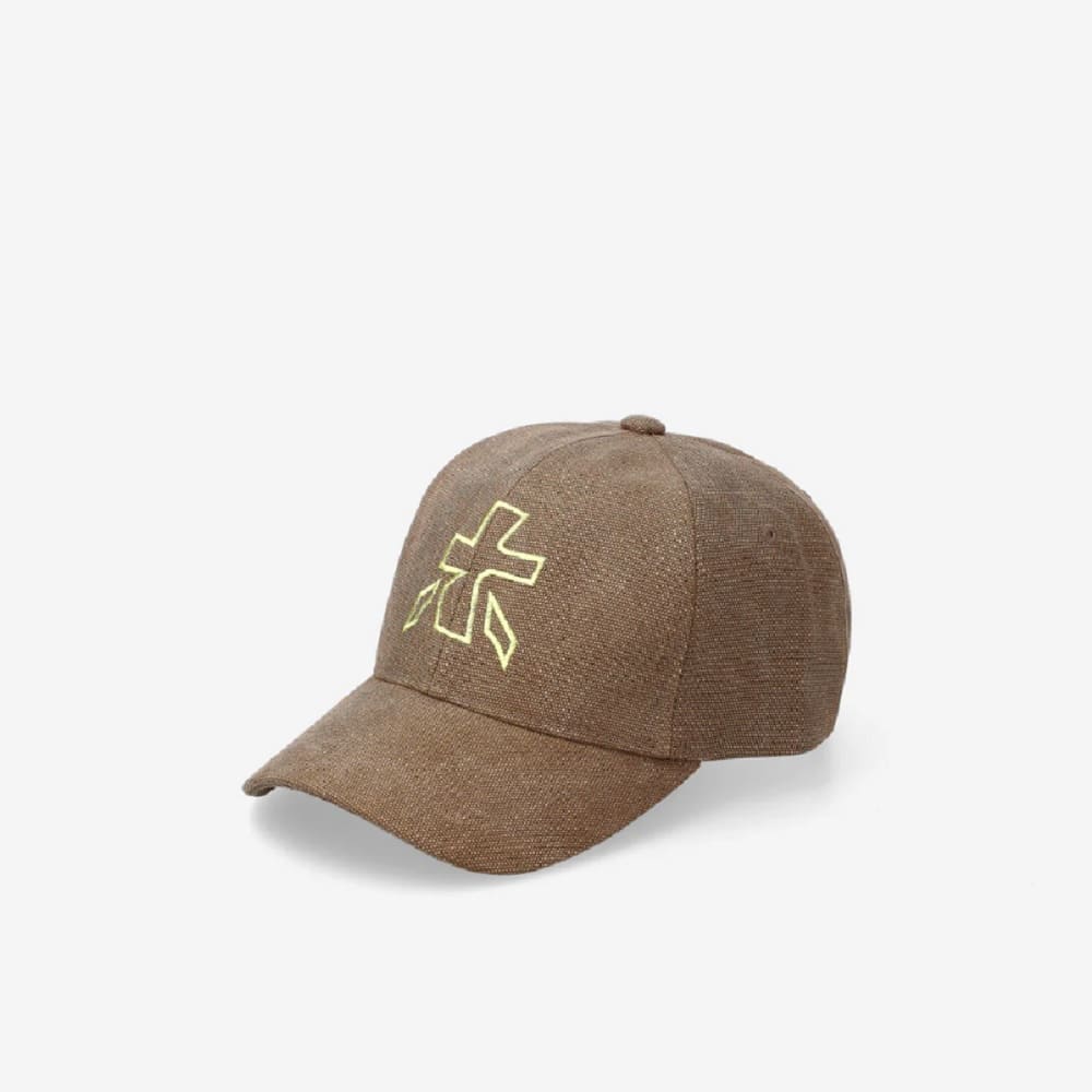 Gorra Algodón Kaki Premiata Logo Bordado Ball