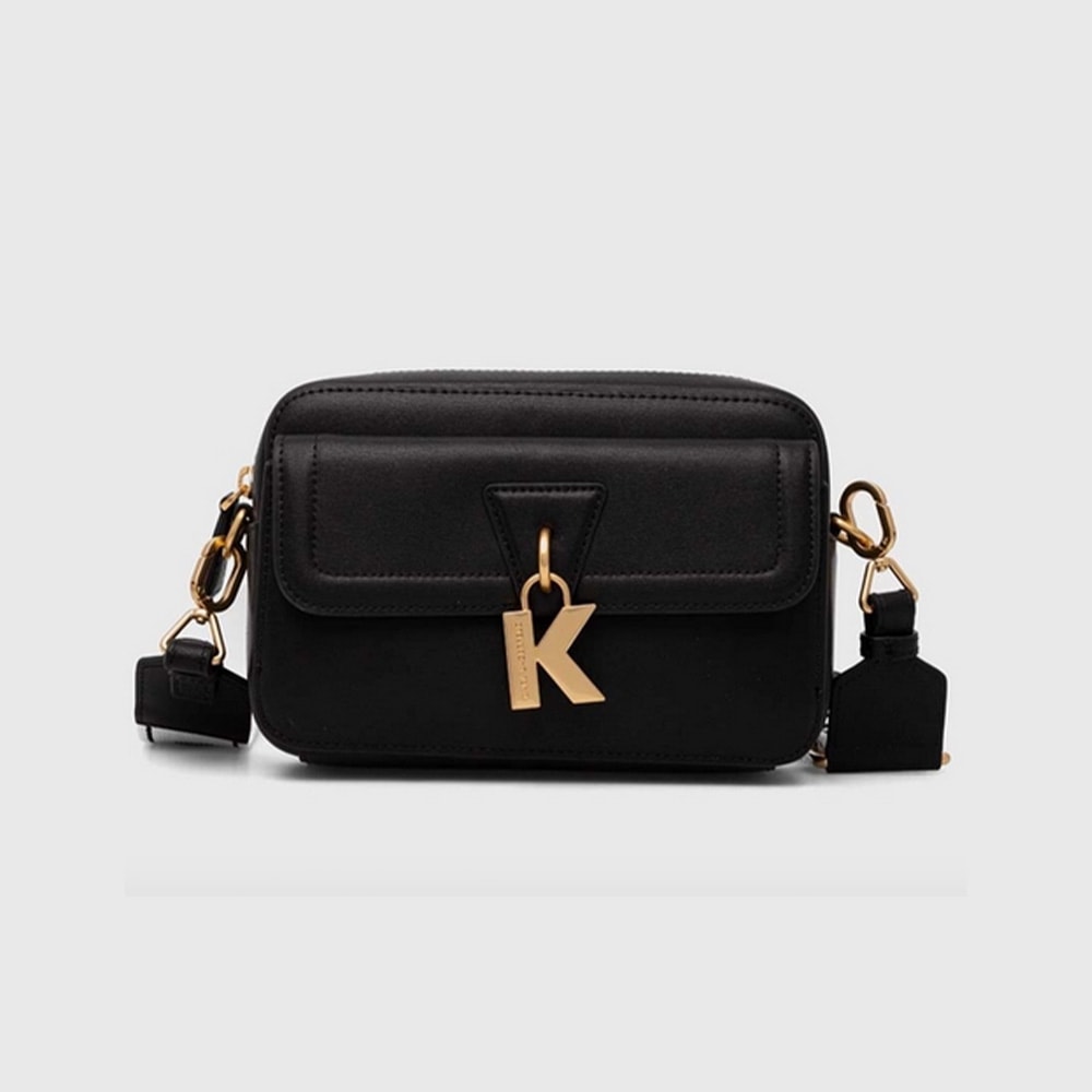 Karl Lagerfeld Bolso Bandolera Negro Piel 245W3047