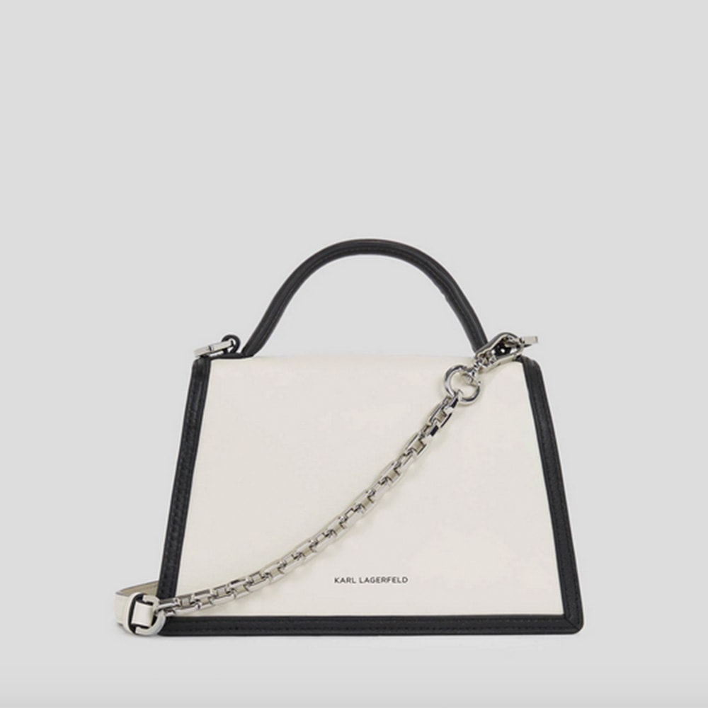 Bolso Karl Lagerfeld K/Signature Blanco y Negro – Estilo exclusivo foto 3