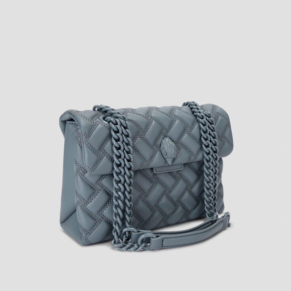 Bolso Kurt Geiger acolchado gris con cadena | Elegancia y estilo | Gallery Carrile foto 3