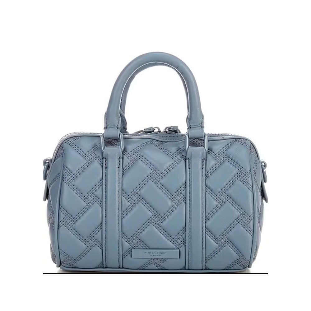 Bolso Kurt Geiger estilo bowling gris acolchado | Elegancia y versatilidad | Gallery Carrile foto 3