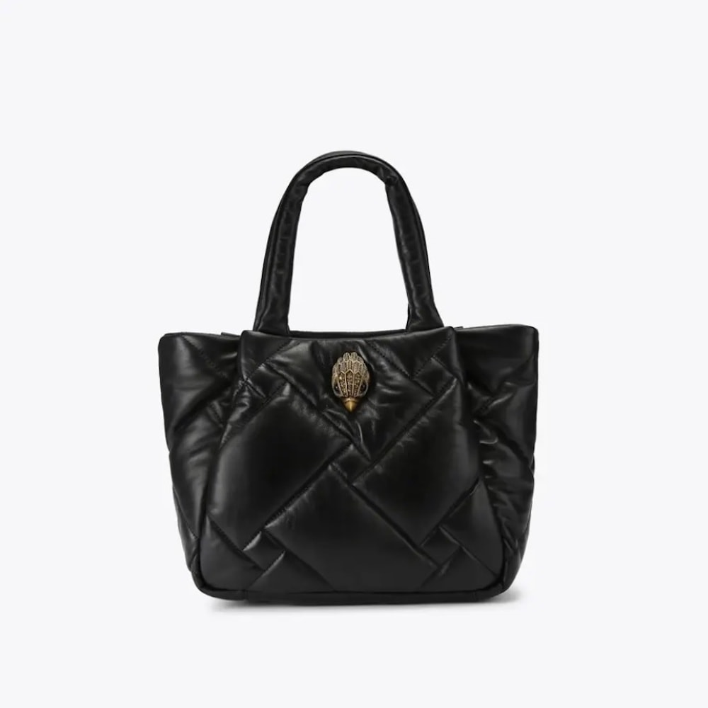 Bolso Shopper Kurt Geiger Negro Acolchado Kensington Medium