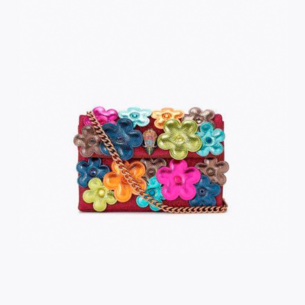 Bolso cadena flores multicolor Kurt Geiger Md Kensington 