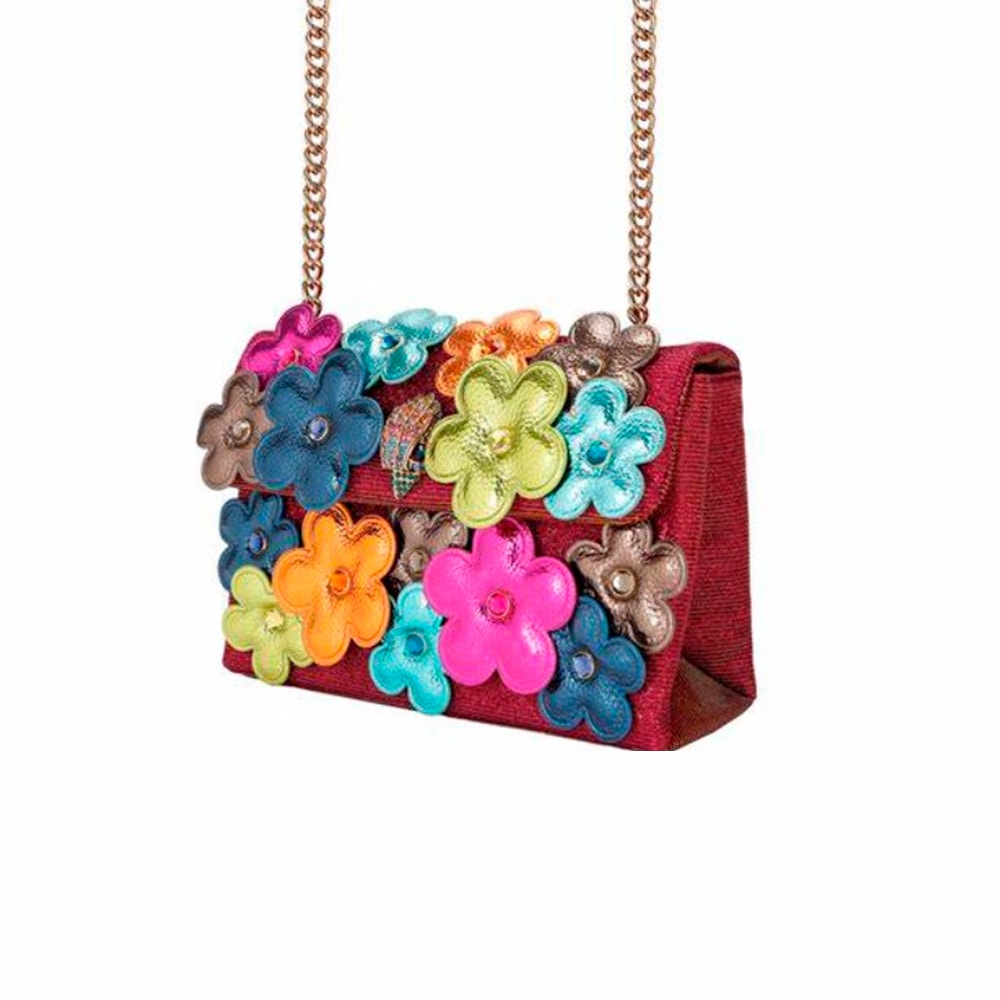 Bolso Kurt Geiger Multicolor | Mini Kensington Flores en Relieve | Gallery Carrile foto 3