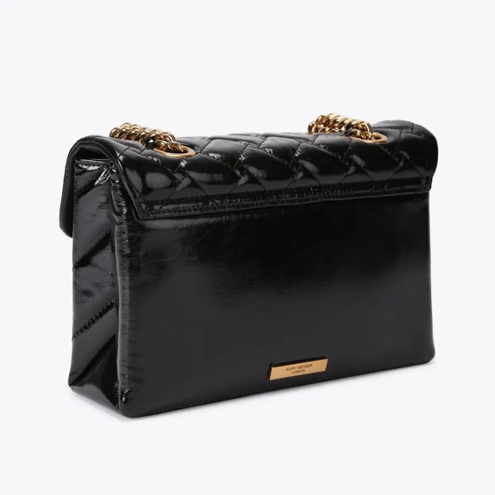 Bolso Kurt Geiger Kensington Brillo Negro | Elegancia en Gallery Carrile foto 4