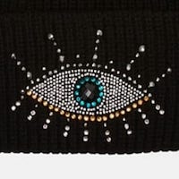 Gorro Kurt Geiger Ojo Místico | Elegancia y Protección en Negro foto 4