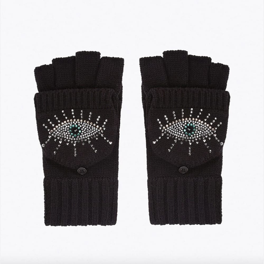 Mitones Kurt Geiger Detalle Ojo Evil Eye Mitten Negro