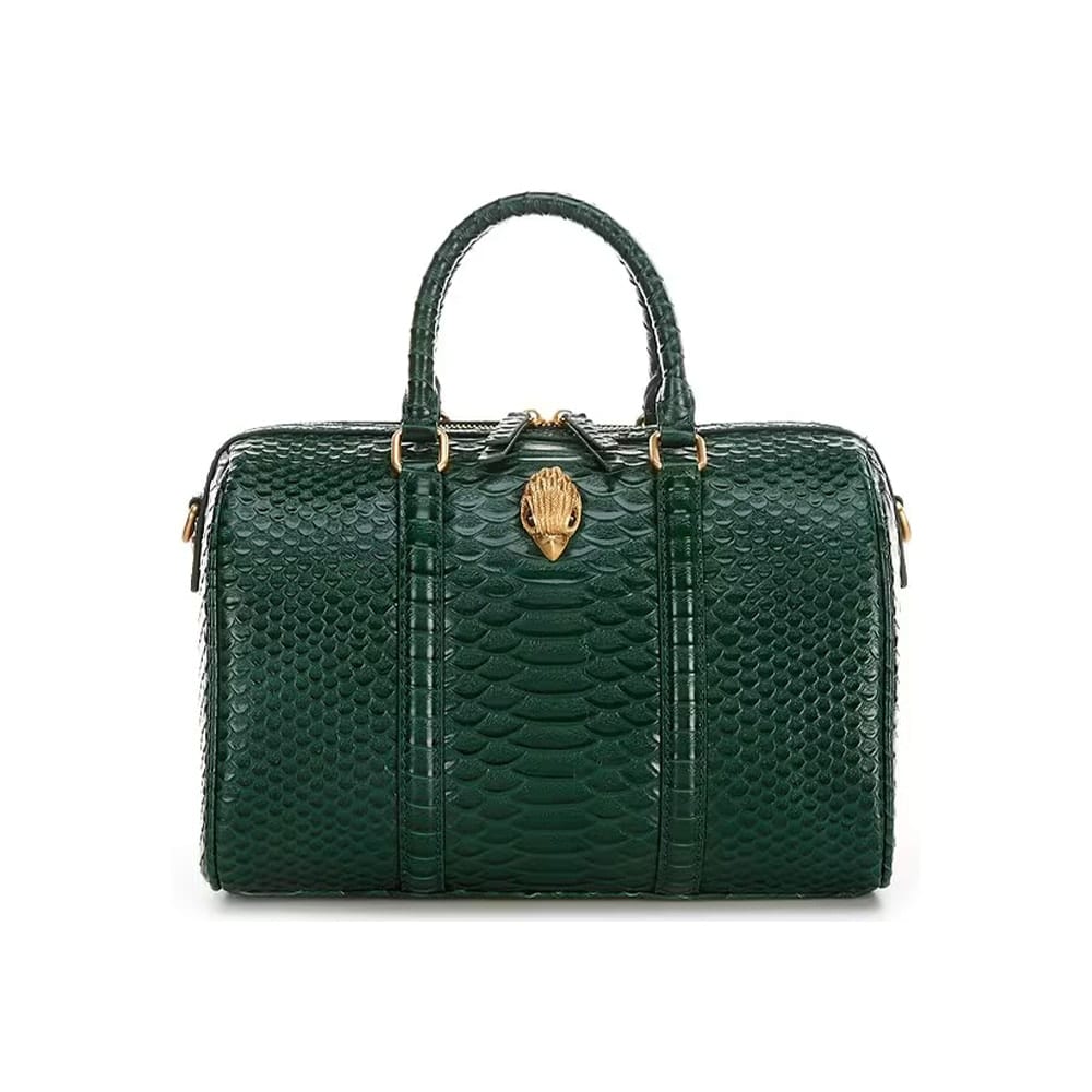 Bolso Kurt Geiger Verde Serpiente Kensington Small Boston