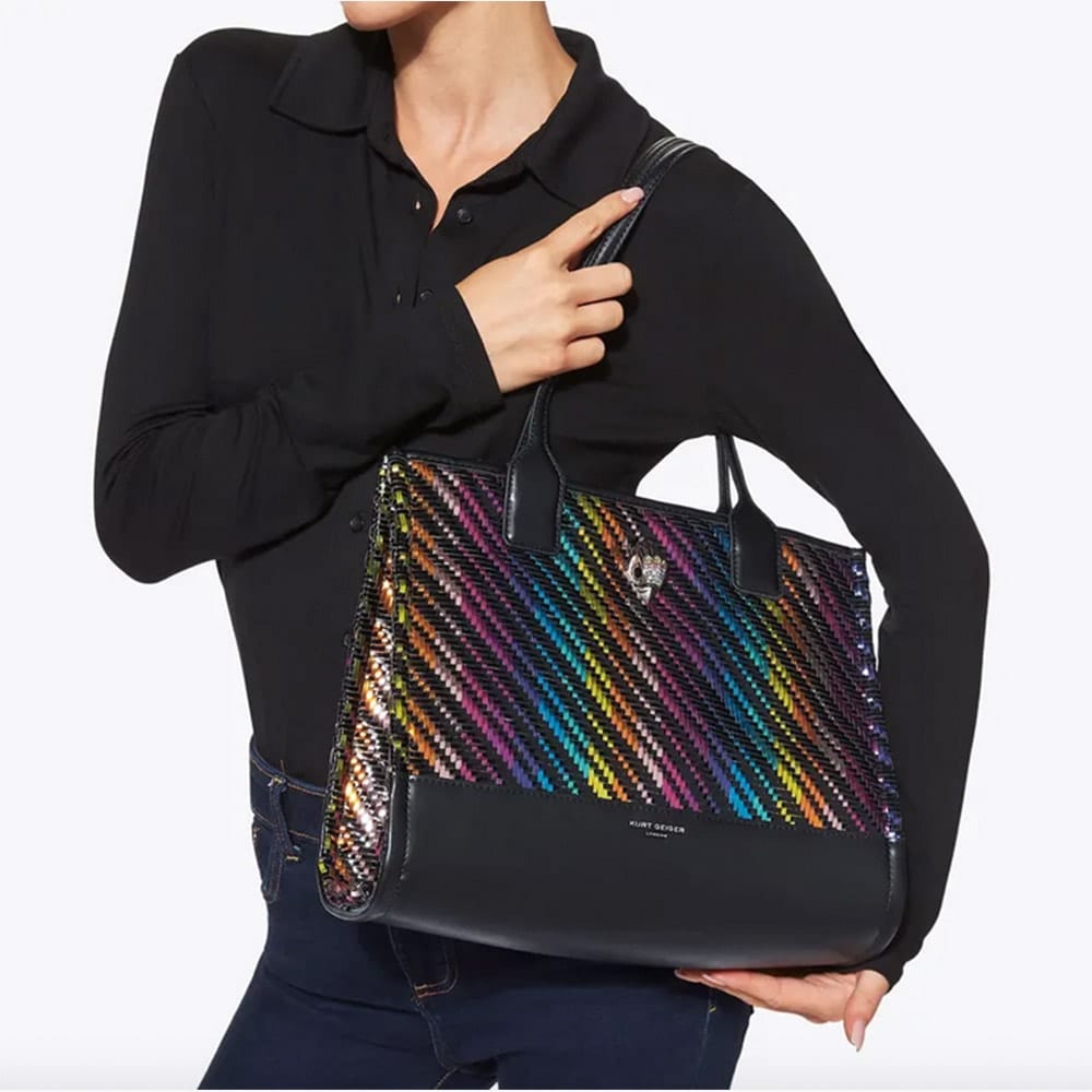 Bolso Mujer Kurt Geiger Shopper Rainbow Multicolor - Estilo y Capacidad para Cada Día foto 2