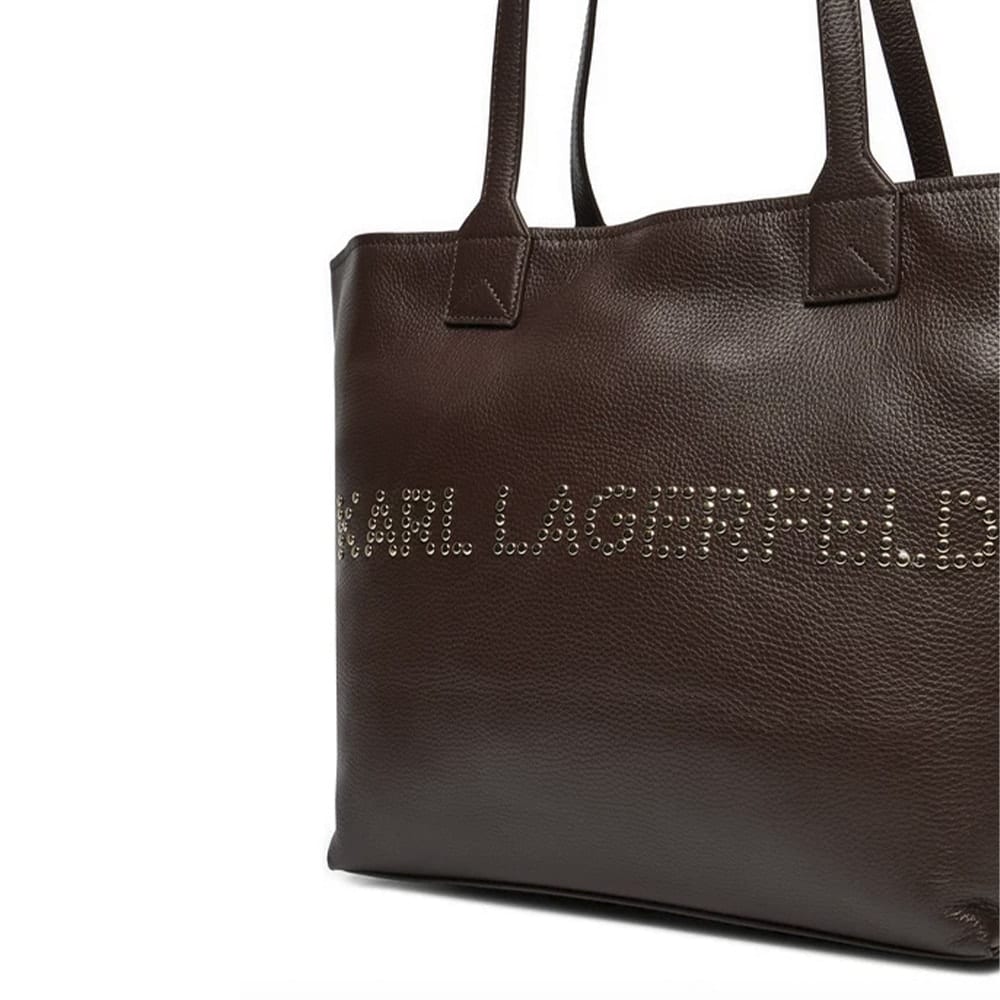 Bolso Karl Lagerfeld Shopper Marrón | Estilo y Elegancia para Cada Ocasión foto 2