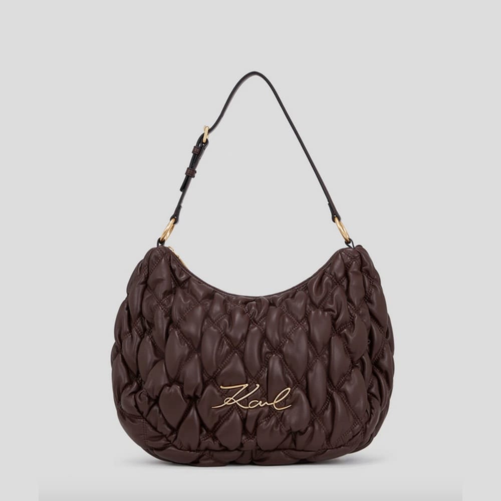 Bolso Boho Acolchado Marrón Karl Lagerfeld 246W3007