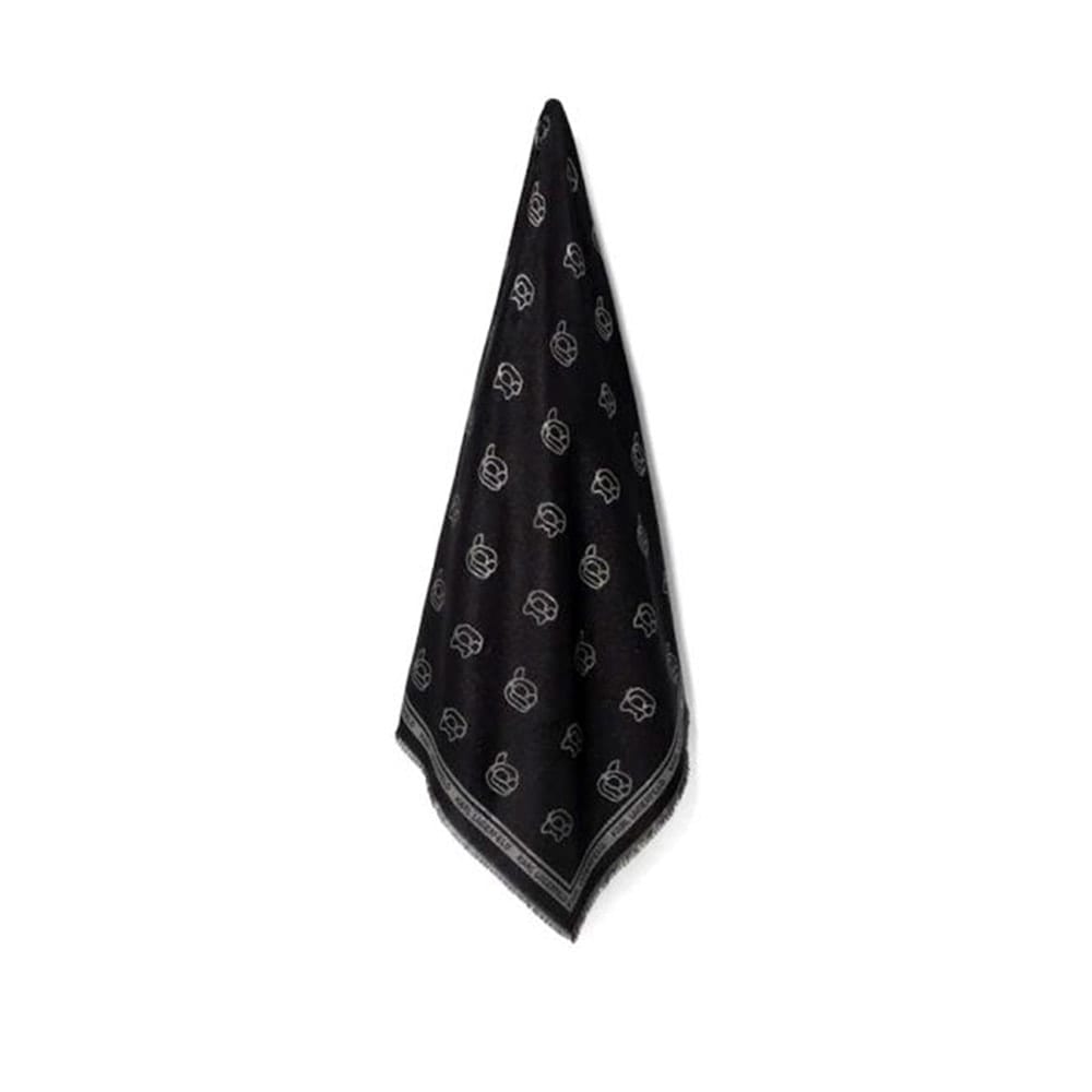 Foulard Negro Karl Lagerfeld Logos Ikonik 246W3303