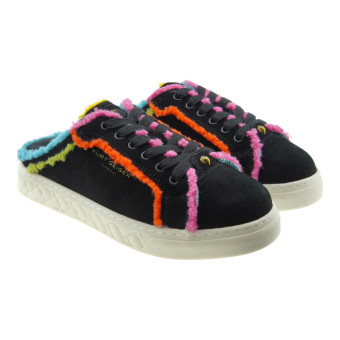 Kurt Geiger Mules Piel Negros Multicolor Kensington Cups