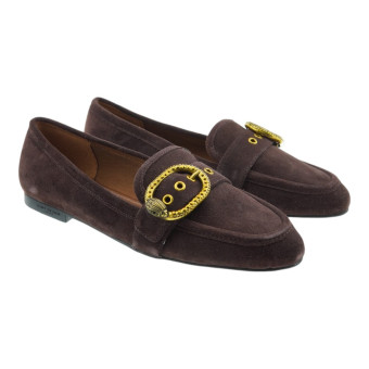 Mocasines Mujer Ante Marrón Kurt Geiger Mayfair Loafer