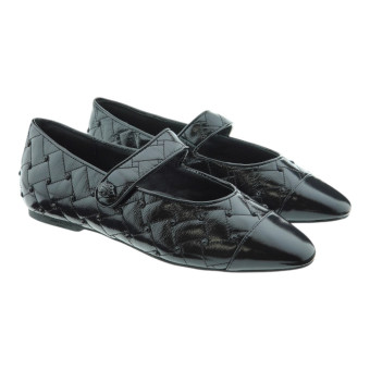 Bailarinas Negras Charol Mujer Kurt Geiger Orbit Ballet Flat