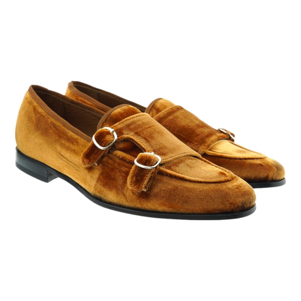 Blucher Mujer Hebillas Terciopelo Calce 2182 Cuero