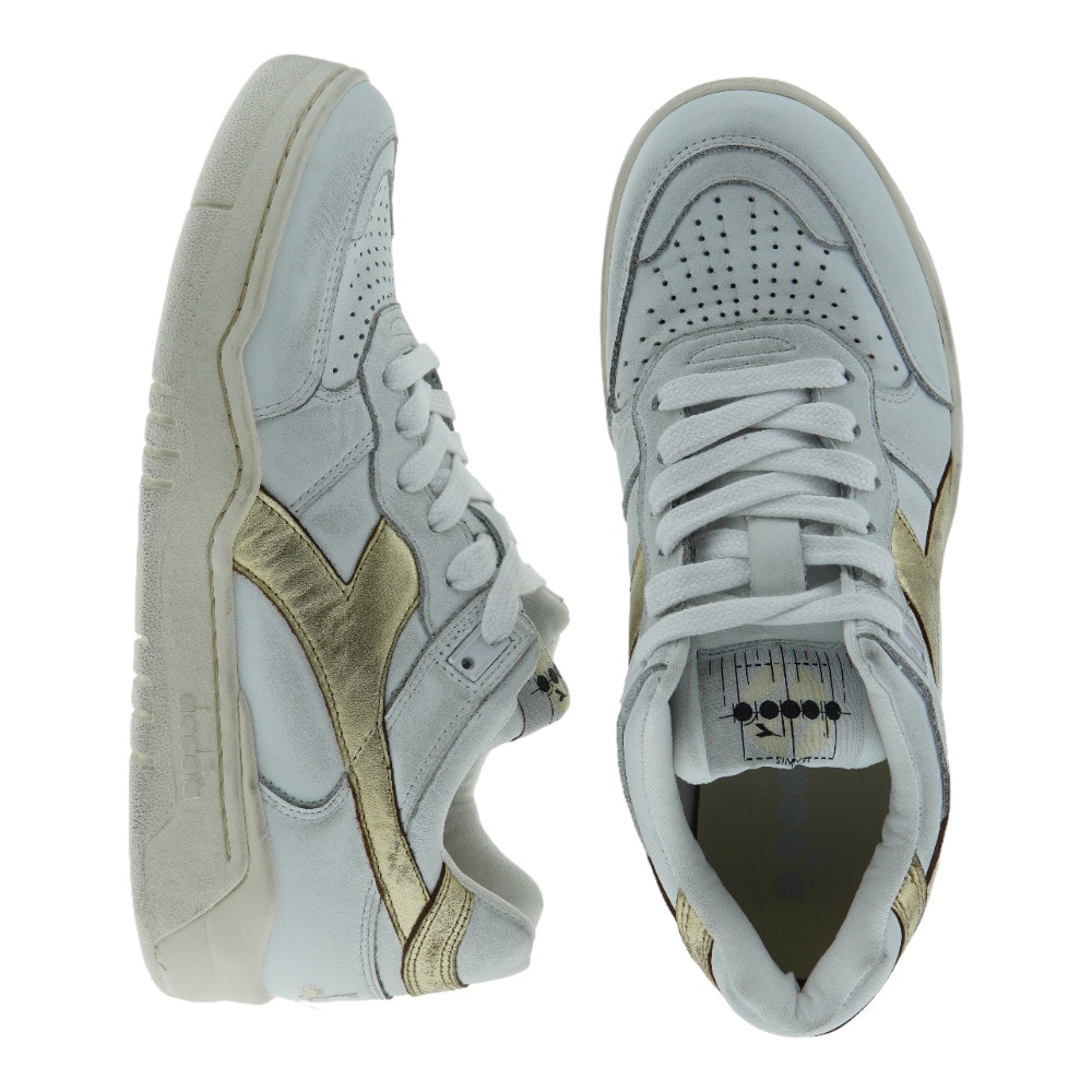 Zapatillas Diadora Mujer Blanco y Dorado | Gallery Carrilé foto 2