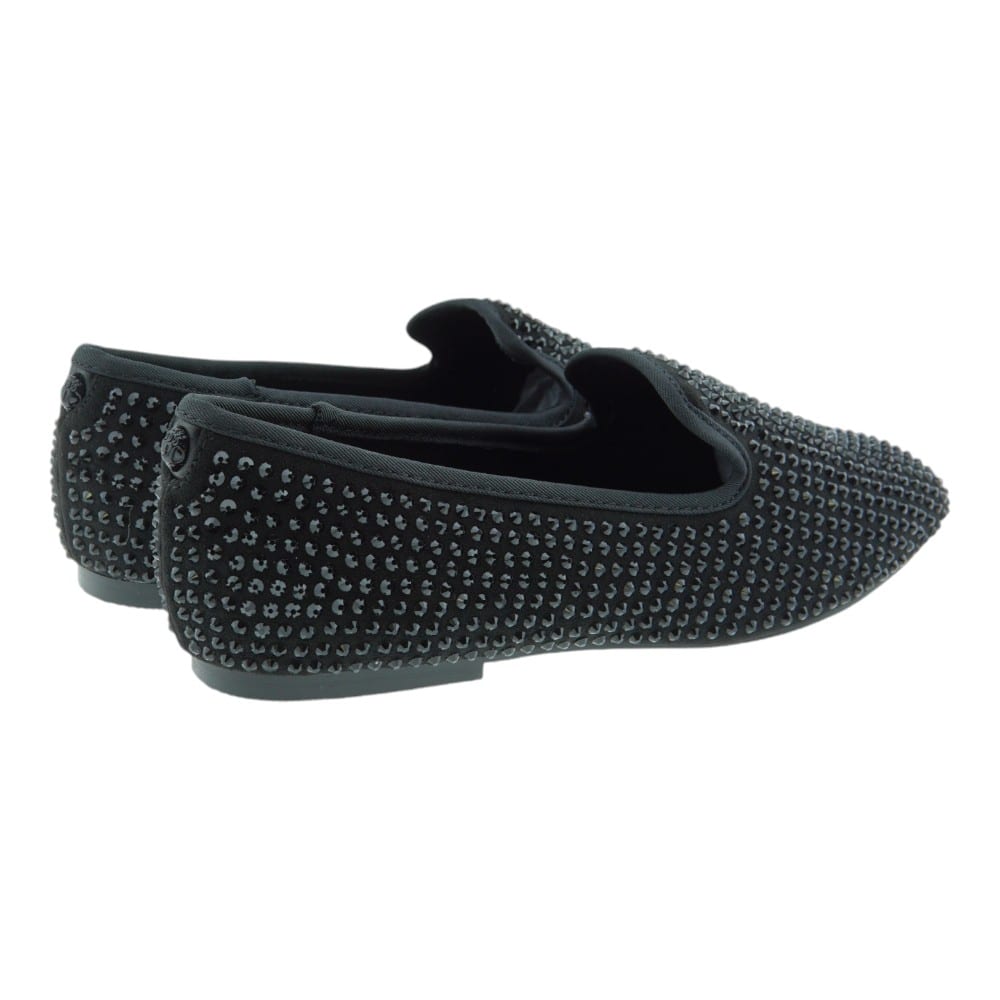 Slipper Mujer Kurt Geiger Negro con Cristales | Elegancia y Comodidad foto 4