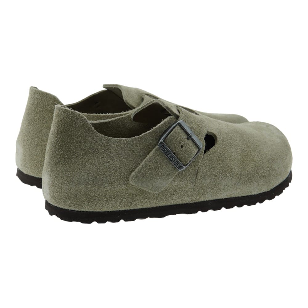 Zuecos Piel Hombre Ante Taupe Birkenstock London  foto 4