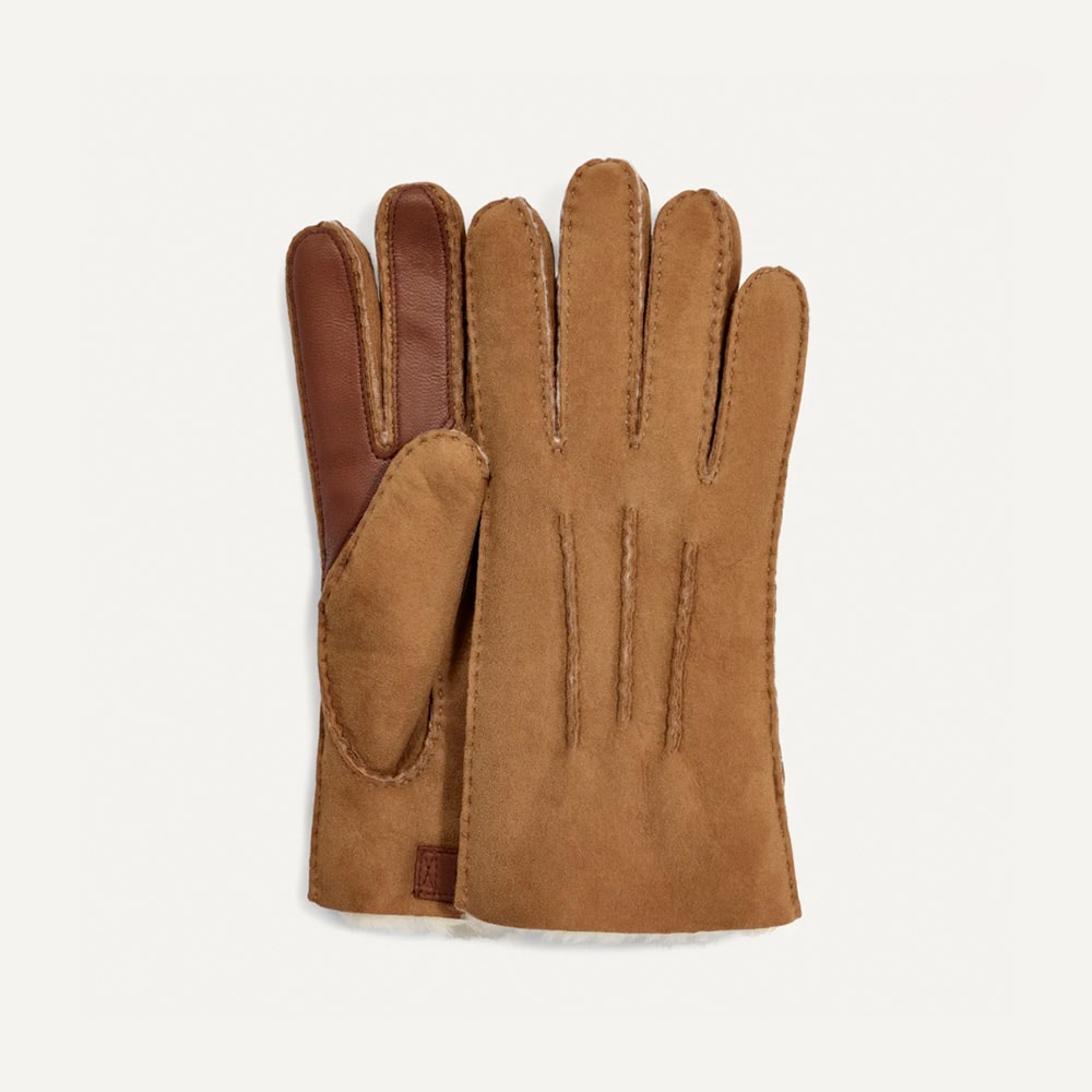 Guantes Piel Hombre Cuero Ugg M Contrast Sheepskin Glove