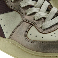 Zapatillas Diadora Mujer Altas Burdeos y Beige | Gallery Carrilé foto 5