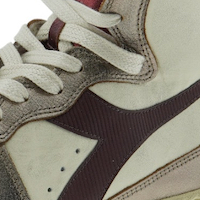 Zapatillas Diadora Mujer Altas Burdeos y Beige | Gallery Carrilé foto 7