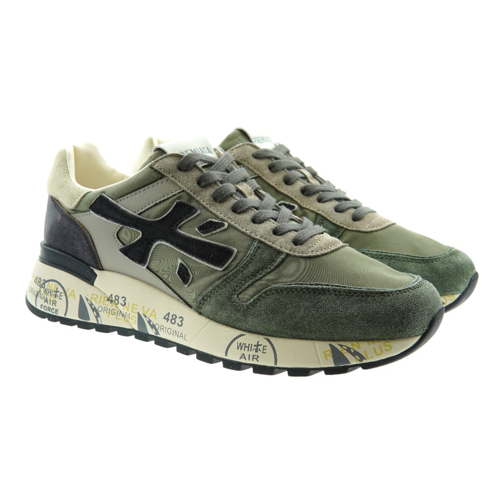 Premiata Zapatillas Hombre Ante Verde Mick 6870