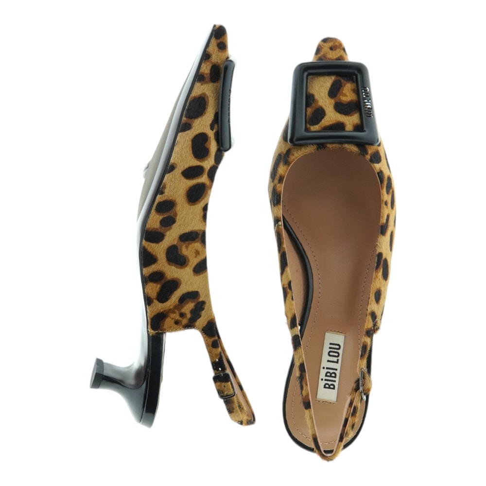 Zapato de tacón destalonado Bibilou leopardo - Elegancia y estilo foto 2