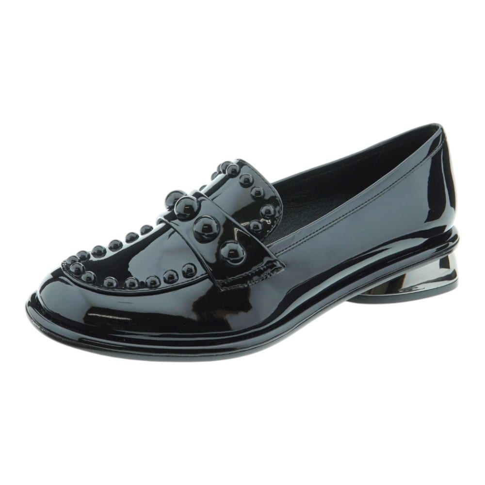 Mocasines Mujer Jeannot en Charol Negro | Elegancia y Modernidad foto 3