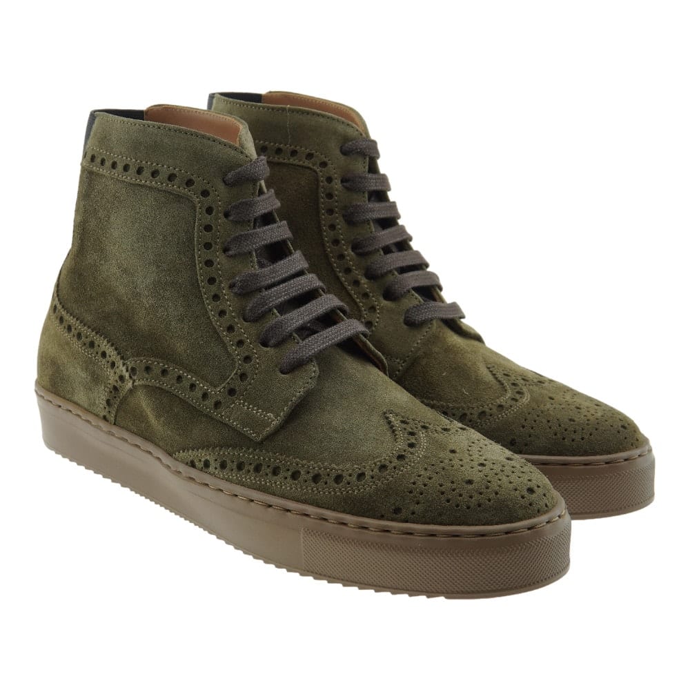 Botas Calce Verdes Ante Hombre X1025-SE