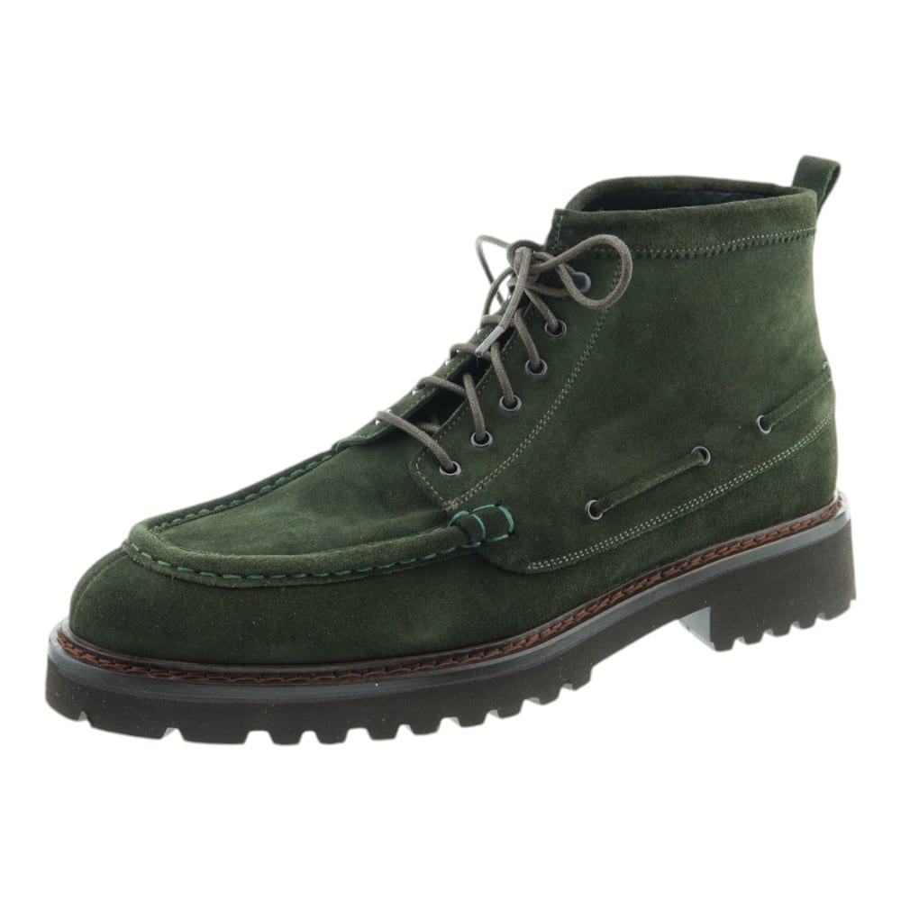 Botas hombre Calce en ante verde – Estilo robusto y versátil foto 3