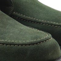 Botas Calce de Ante Verde Sin Cordones - Diseño Elegante y Versátil con Suela Track foto 5