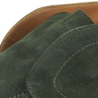 Botas Calce de Ante Verde Sin Cordones - Diseño Elegante y Versátil con Suela Track foto 6