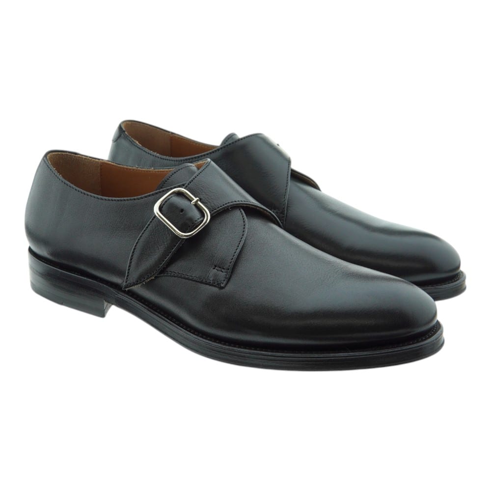 Zapato Negro Hebilla Hombre Calce X2091