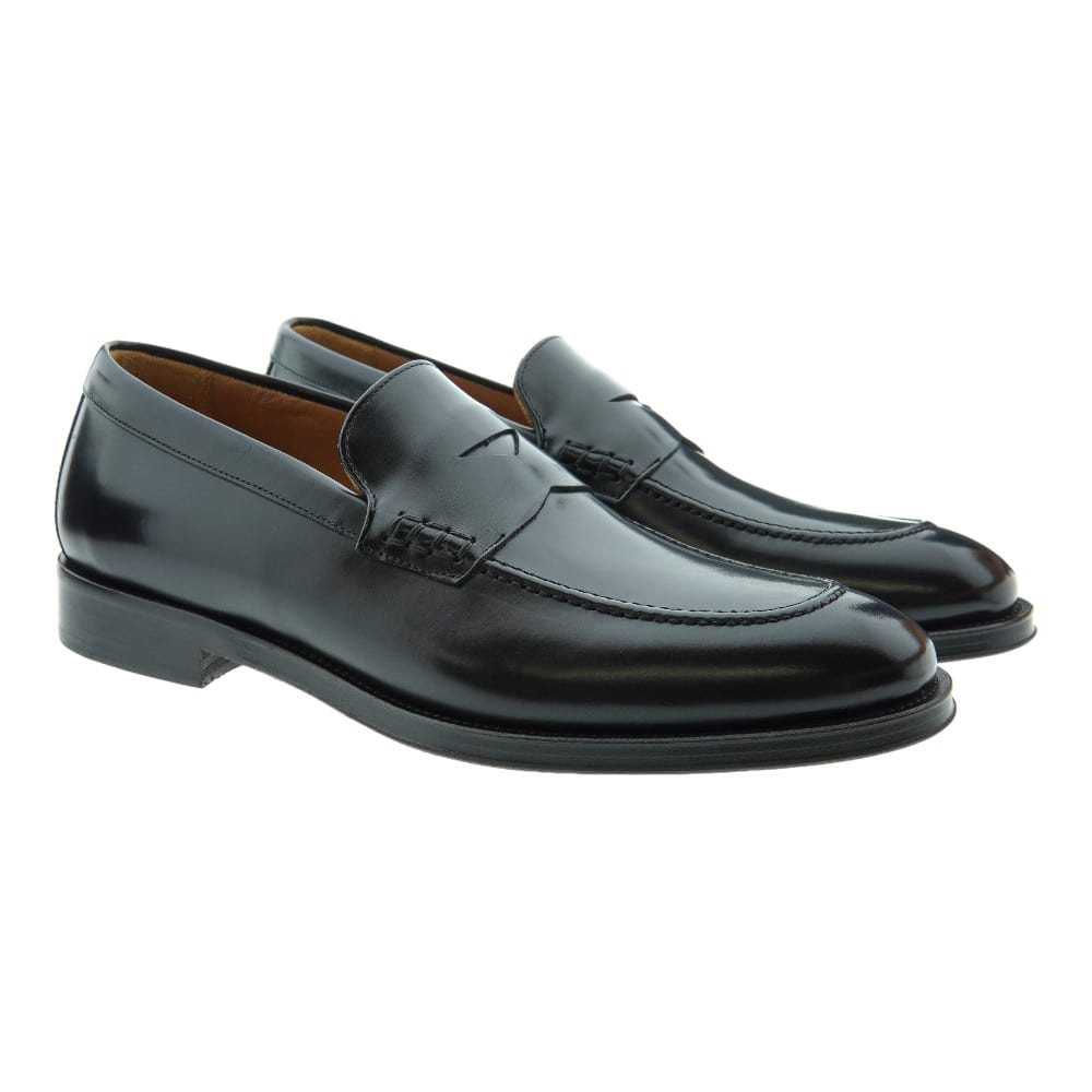 Mocasines Negros Piel Hombre Calce X2115