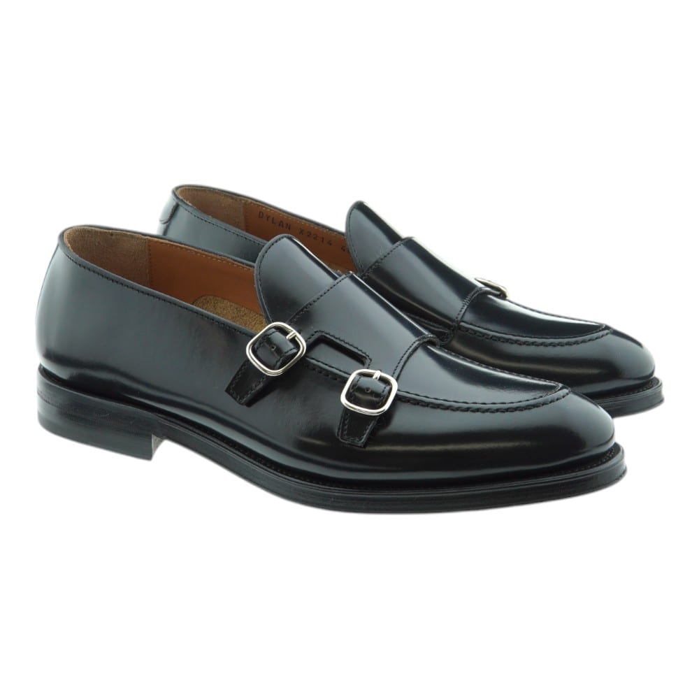 Zapato Negro Hebillas Hombre Calce X2214